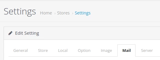 setari mail opencart