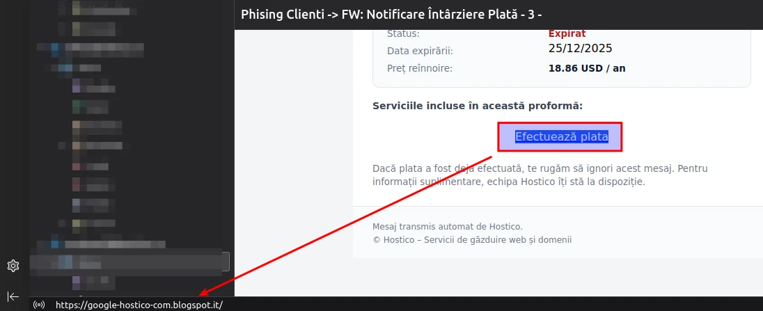 Roskapostilinkin tarkistus