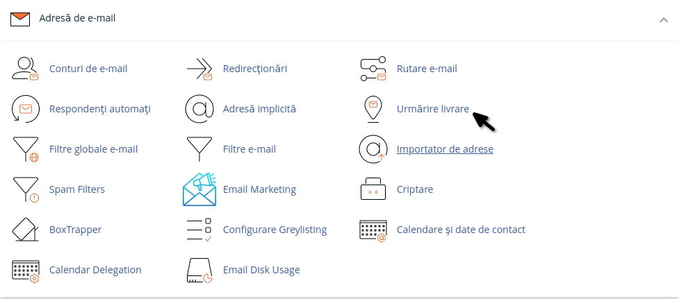 Adresa de e-mail cPanel